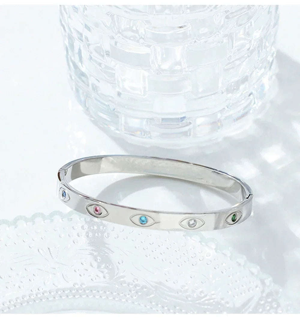 Stainless Steel Bracelet for Women Cuff Bracelets on Hand Couple Fashion Man Bangles Jewellery Accessories Gift