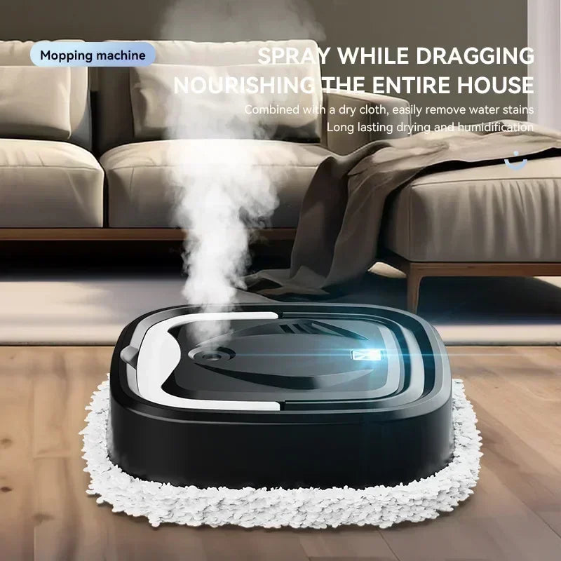 Smart Robot Vacuum with Auto Mopping - Wireless Strong Suction Humidification Spray