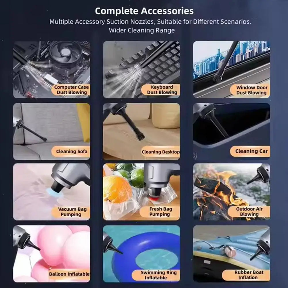 Car vacuum cleaner Wireless Portable Multipurpose Powerful HandHeld Cleaner For Home and Car Cleaning Machine