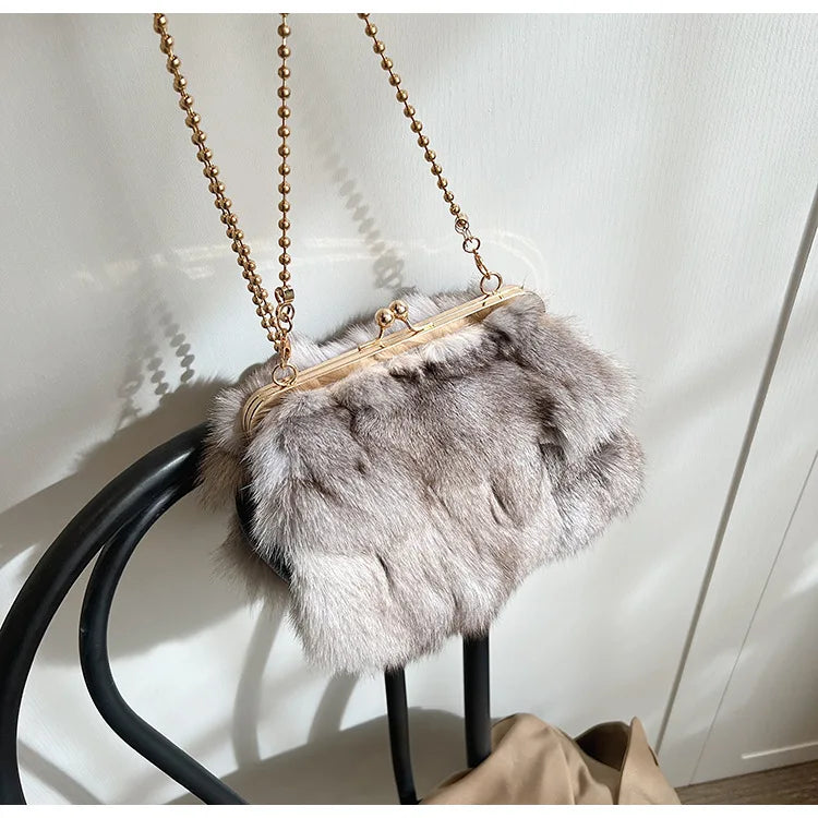 Luxury Soft Faux Fur Handbags | Merch Gone Viral