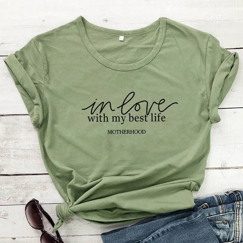 In Love With My Best Life Shirts - Inspirational Shirts | Merch Gone Viral