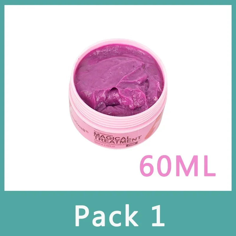 Magical Hair Mask 5 Seconds Repair Damaged Carry Hair Frizzy Soft Smooth Shiny Deep Moisturize Treat Care Essential Oil 60ml