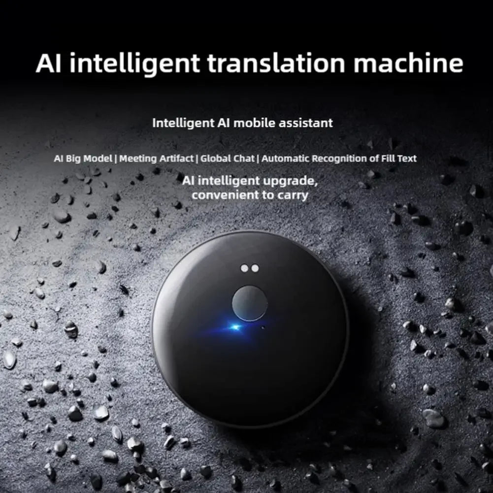 Ai Smart Voice Translator – 2025 Real-Time 50-Language Bluetooth AI Assistant with Photo & Audio Recognition | Portable Travel Translator Device