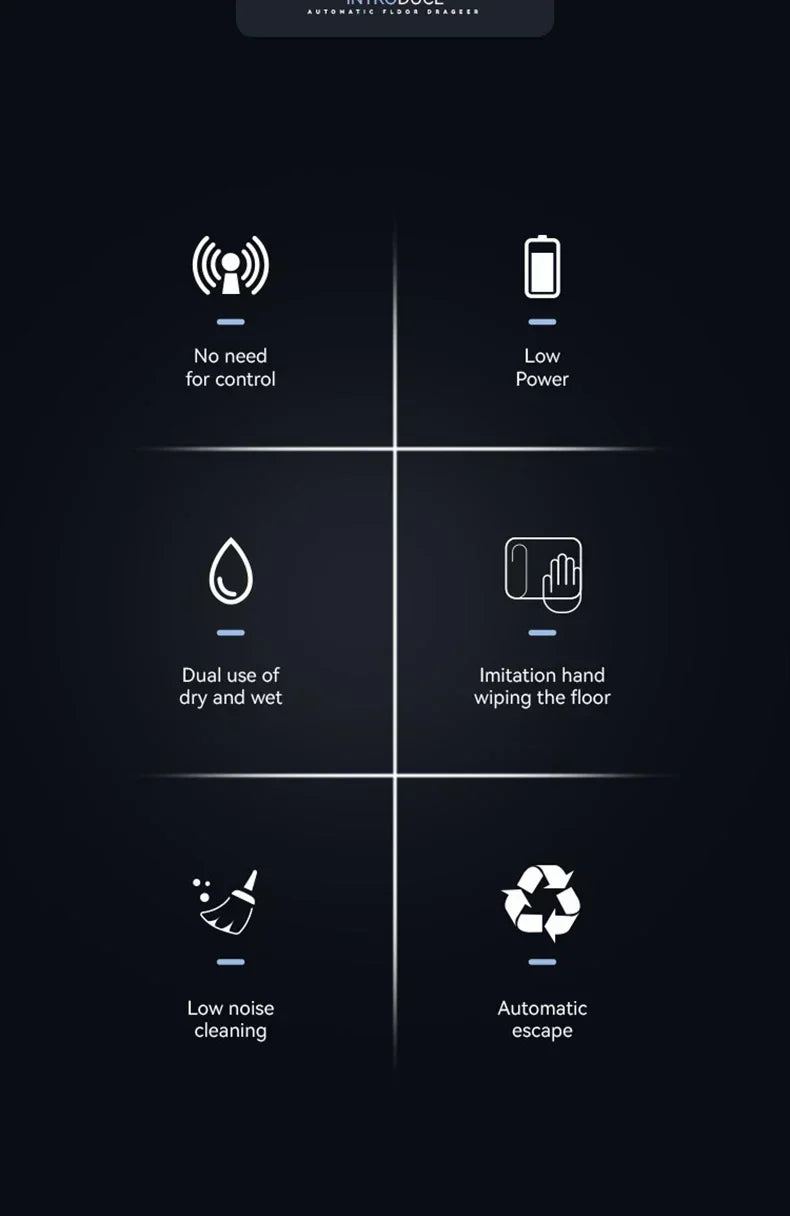 Smart Robot Vacuum with Auto Mopping - Wireless Strong Suction Humidification Spray