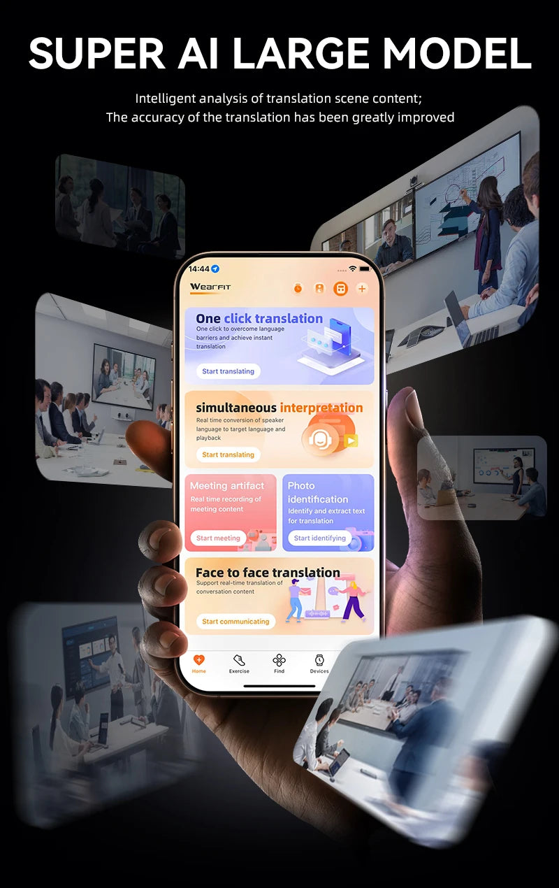 AI Smart Translator Device Voice Language Instant Translation Photo Recognition Translationrt Multifunctional Translator For IOS