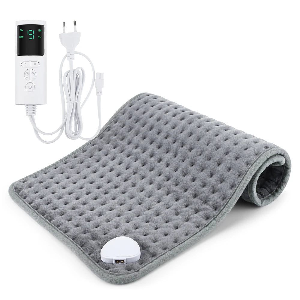 Electric Heating Blanket Thermal Pads Warmer 9 Levels Heated Mat Soft&Safe Winter Body Back Leg Warmer Pads Home Use 60*30cm
