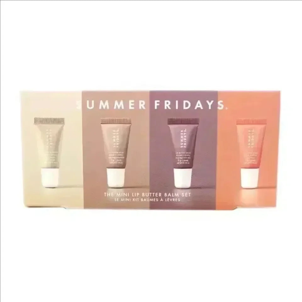 Iced Coffee Butter Lip Balm Moisturizing Transparent Lipstick Set Smooth Soft Tube Mirror Lip Gloss Lip Makeupv