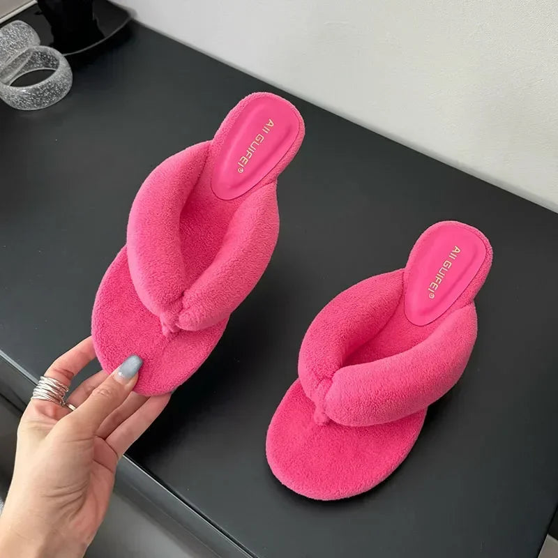 Comfort Soft Wedges Slippers Women Summer Sexy Clip Toe Flip Flops Fashion Non-slip Vacation Beach Slide Sandals Sandalias Mujer