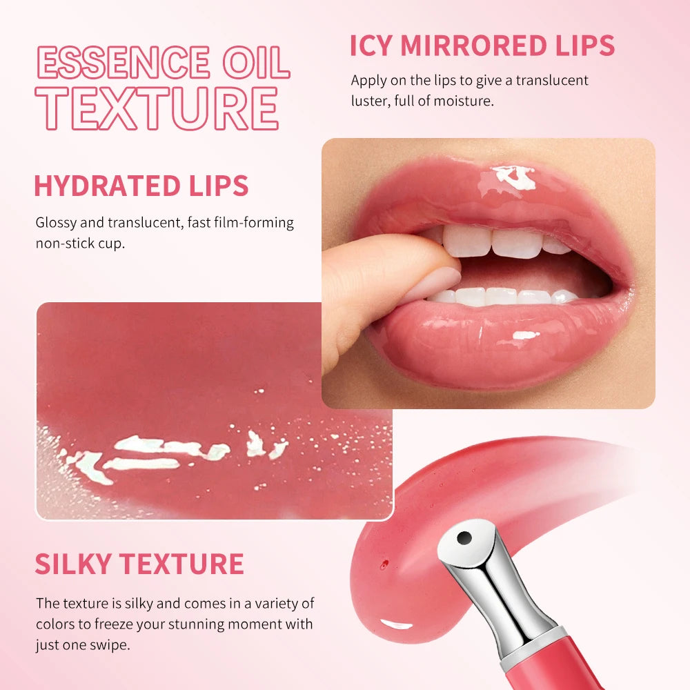 Lip Glosses Long Lasting Lipsticks Makeup Transparent Lip Gloss Care of the Lips Cosmetics Tint Oil Plumping Moisturizing Care