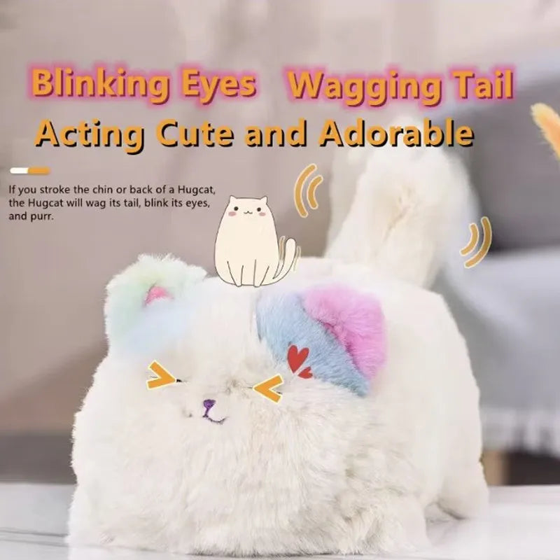 Interactive Huggy Cat Dog - Realistic Electric Plush Pet with Voice & Movement