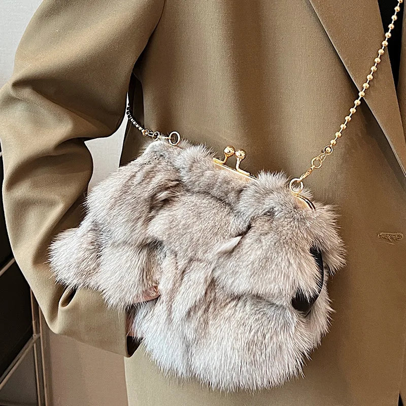 Luxury Soft Faux Fur Handbags | Merch Gone Viral