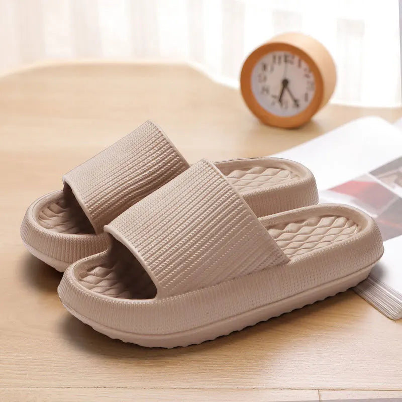 Unisex Thick Platform Cloud Slippers Soft Sole Pillow Slides Summer Beach Flip Flops Non Slip Bathroom Home CLOUD LUXURY