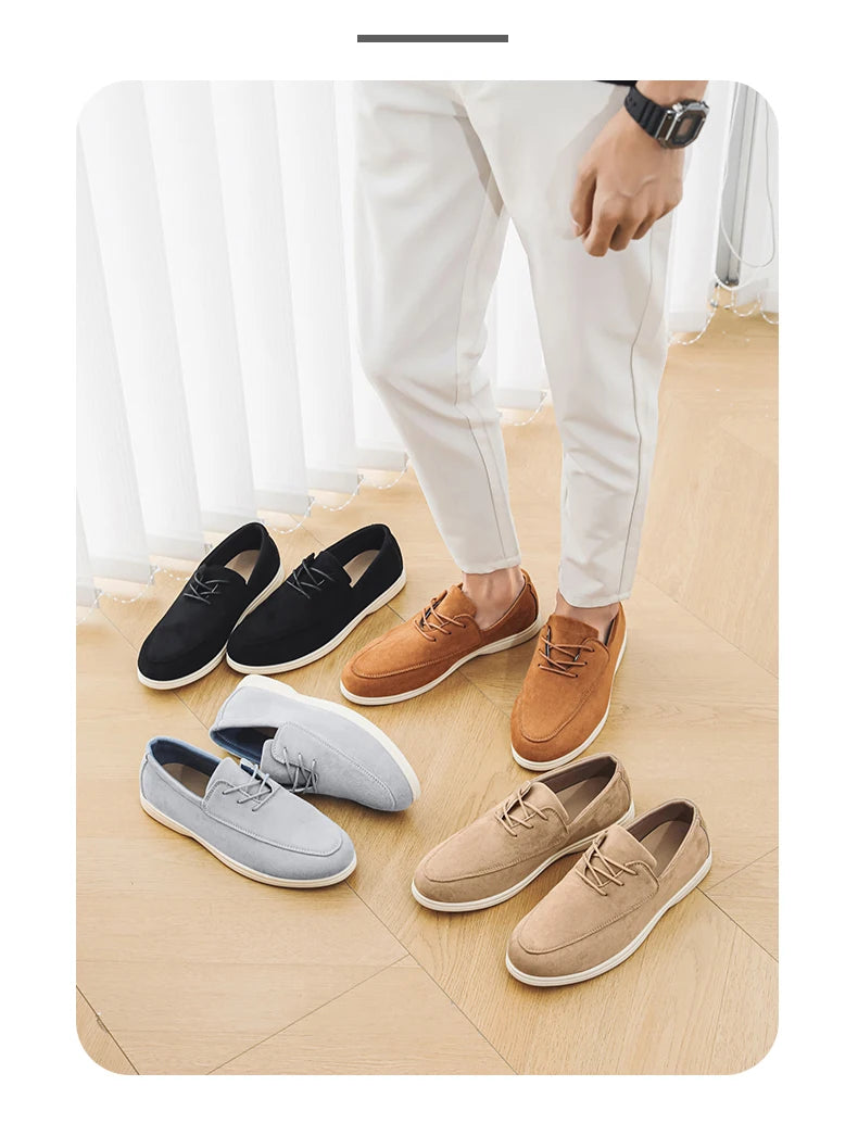 2025 Summer Loafers Men Casual Shoes Breathable Lace Up Lightweight Versatile Comfortable SUMMER CHAMPION