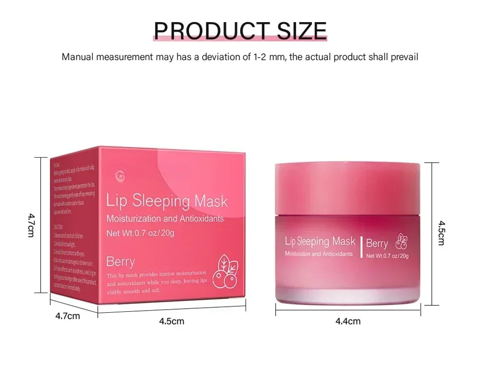 Moisturizing Sleeping Lip Mask Night Lips Care Maintenance Fades Lip Lines Relieves Lipitis Lip Care Products 20g