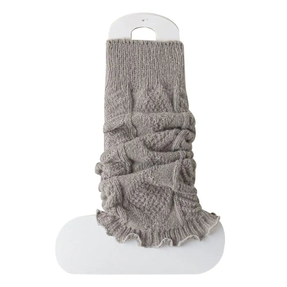 New Knitting Leg Warmers Cute Sweet Warm Foot Cover Boot Warmers Autumn Winter