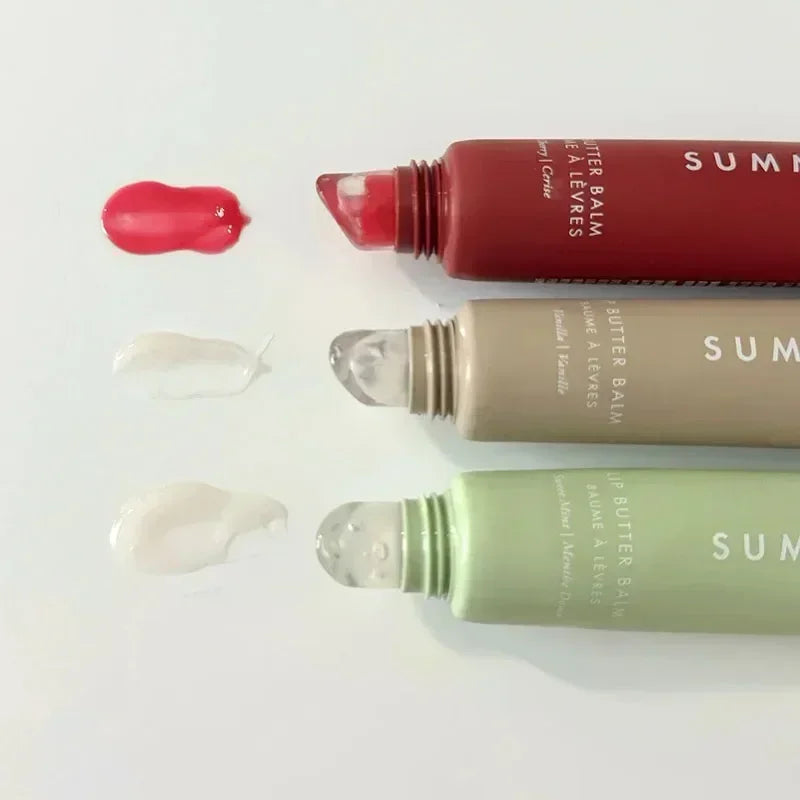 Iced Coffee Butter Lip Balm Moisturizing Transparent Lipstick Set Smooth Soft Tube Mirror Lip Gloss Lip Makeupv