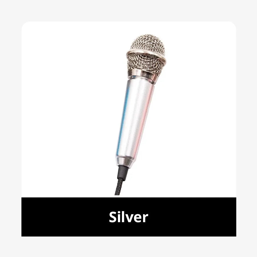 Portable Mini Microphone 3.5mm Stereo Studio Mic KTV Karaoke For Smart Phone Laptop PC Desktop Handheld Audio Microphone