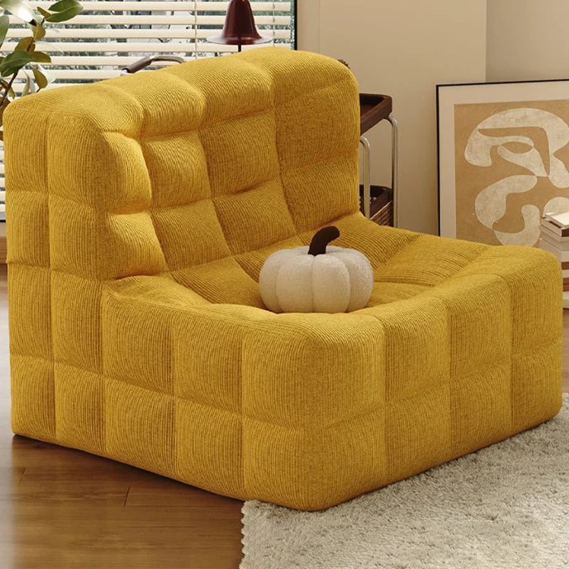 Relaxing Lazy Sofa 1 Person Living Room Corner Sofas Single Nordic Modern Cheap Sofas for Adult Bedroom Family Home Furniture