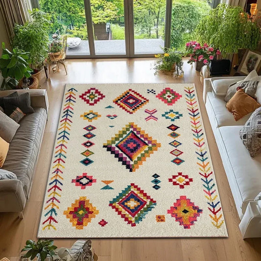 Persian Turkish Vintage Style Carpet Living Room Decorative Bedroom Moroccan Leisure Floor Mat Bedside Rugs CARPET LUXURY