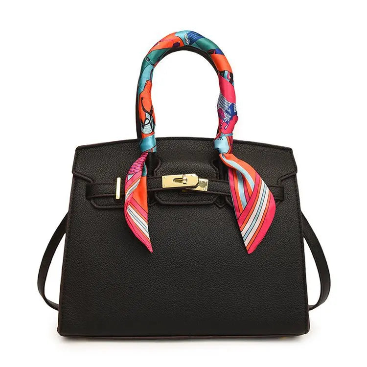 Kelly Bag Fashion Women Bag Large Capacity Shoulder Bag Unique Design Versatile Lock Handheld Crossbody Purse
