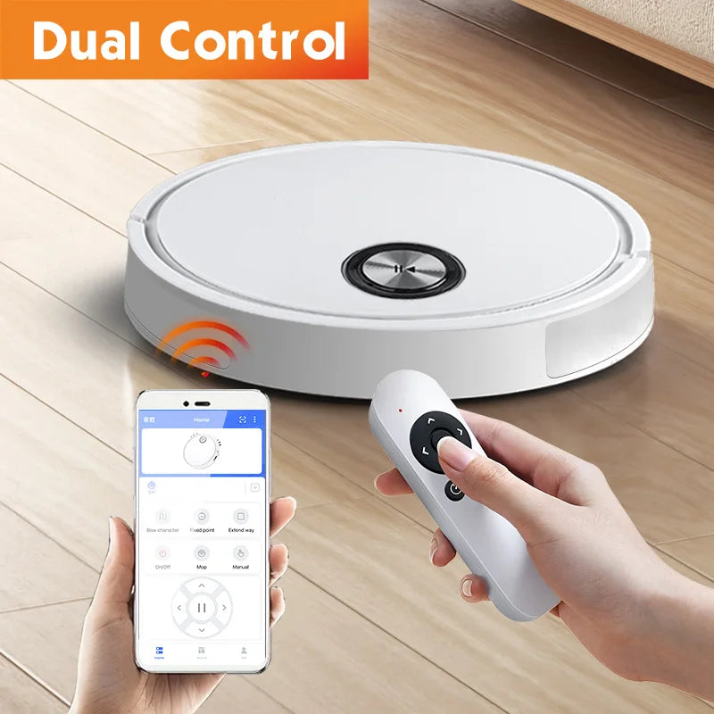 Smart Robot Vacuum with APP Control - Multi-Functional Floor Cleaning for Busy Families