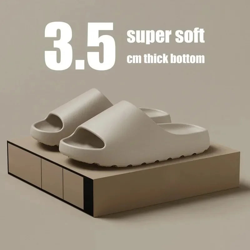 Coconut Slippers Cloud Thick-Soled Sandals Soft Bottom Beach Men Women EVA Slides COCONUT LUXURY