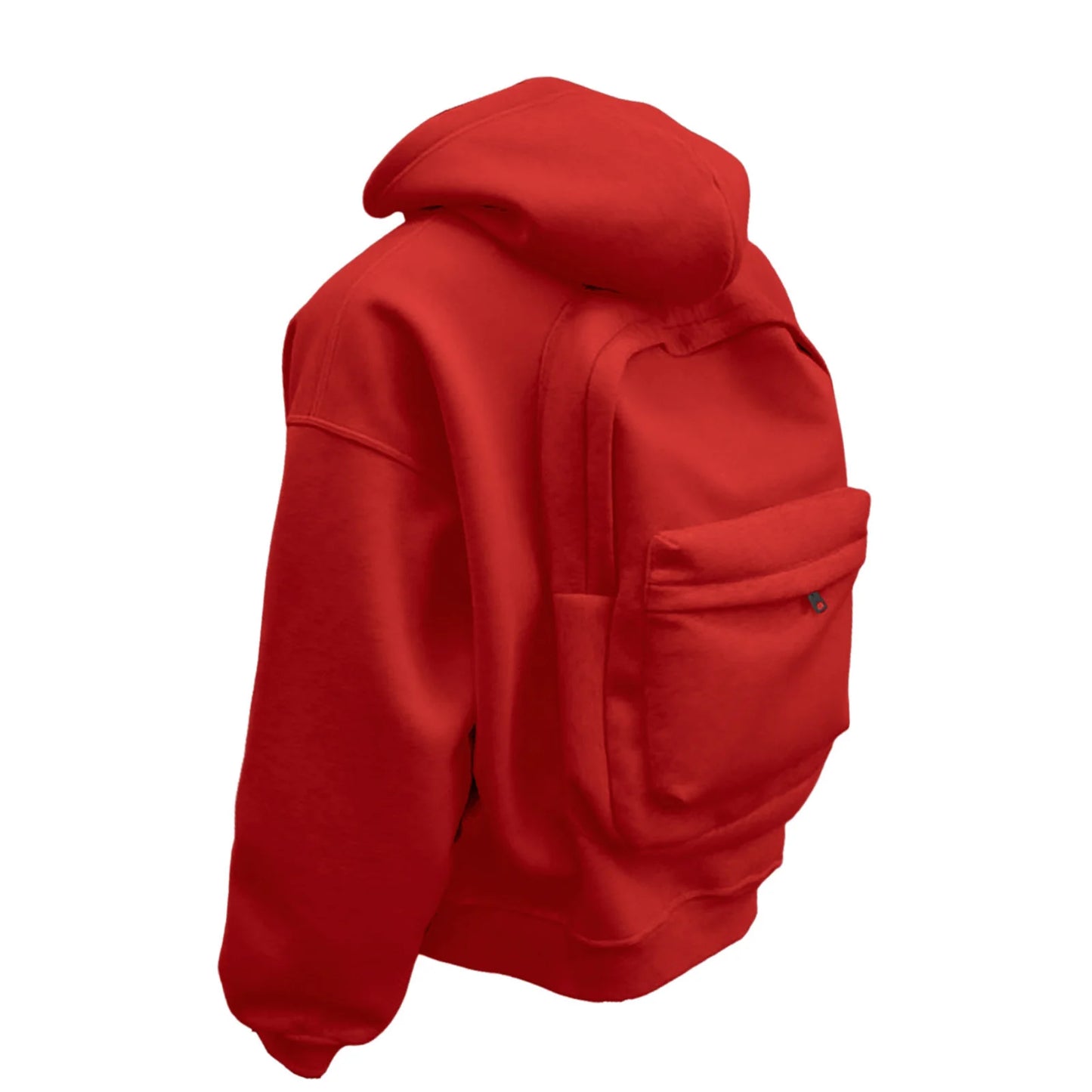Streetwear Fashion Backpack Hoodie Three dimensional Backpack Casual Hoodie Autumn Winter High Street Trend Top Loose Sportswear