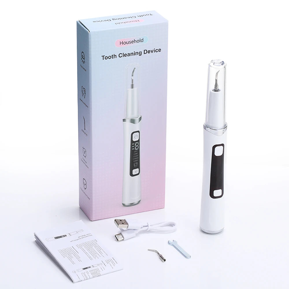 Electric Tooth Polisher - 4 Modes Dental Tartar Remover Plaque Stains Cleaning Teeth Whitening Tool