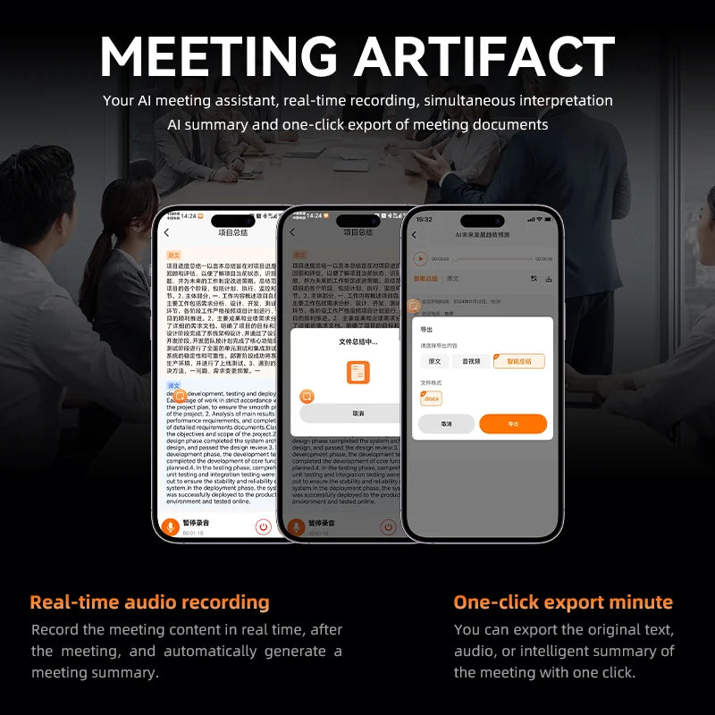 AI Smart Translator Device Voice Language Instant Translation Photo Recognition Translationrt Multifunctional Translator For IOS
