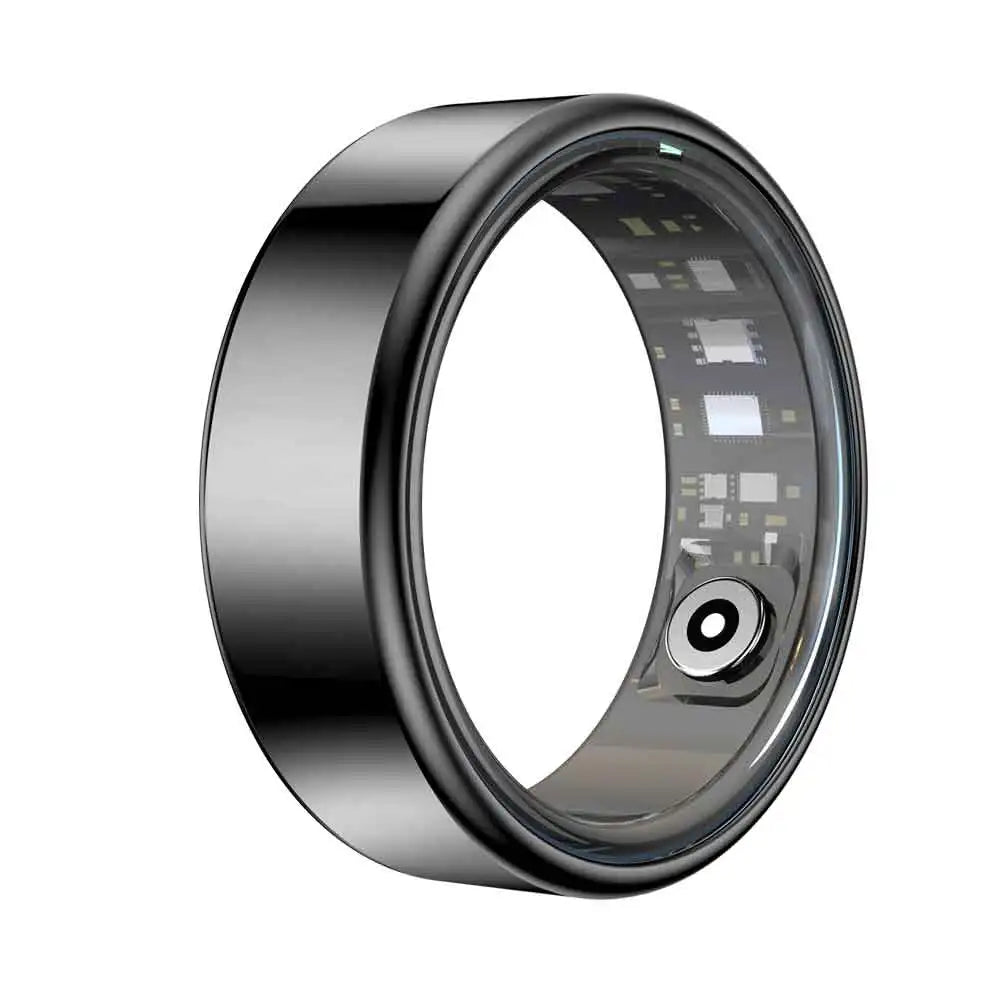 Smart Ring 2026 – Health Tracker, Fitness & Sleep Monitor, Smart Notifications, Stylish Wearable for Women & Men! Charging case for iOS and Android