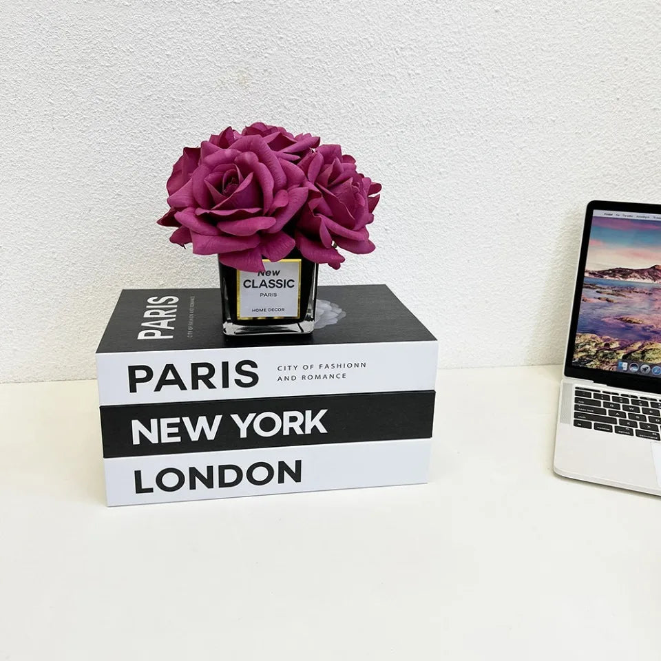Modern Simulation Books Decorations - Luxury Coffee Table Ornaments for Living Room Study