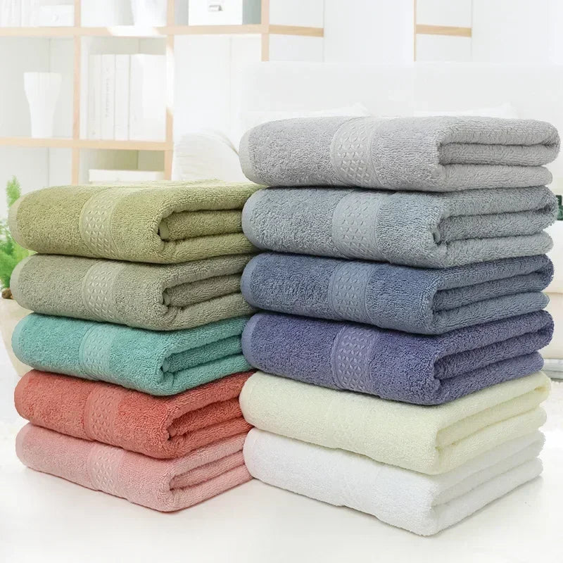 Three-piece towel bath towel 70x140cm square absorbent couple household towel set
