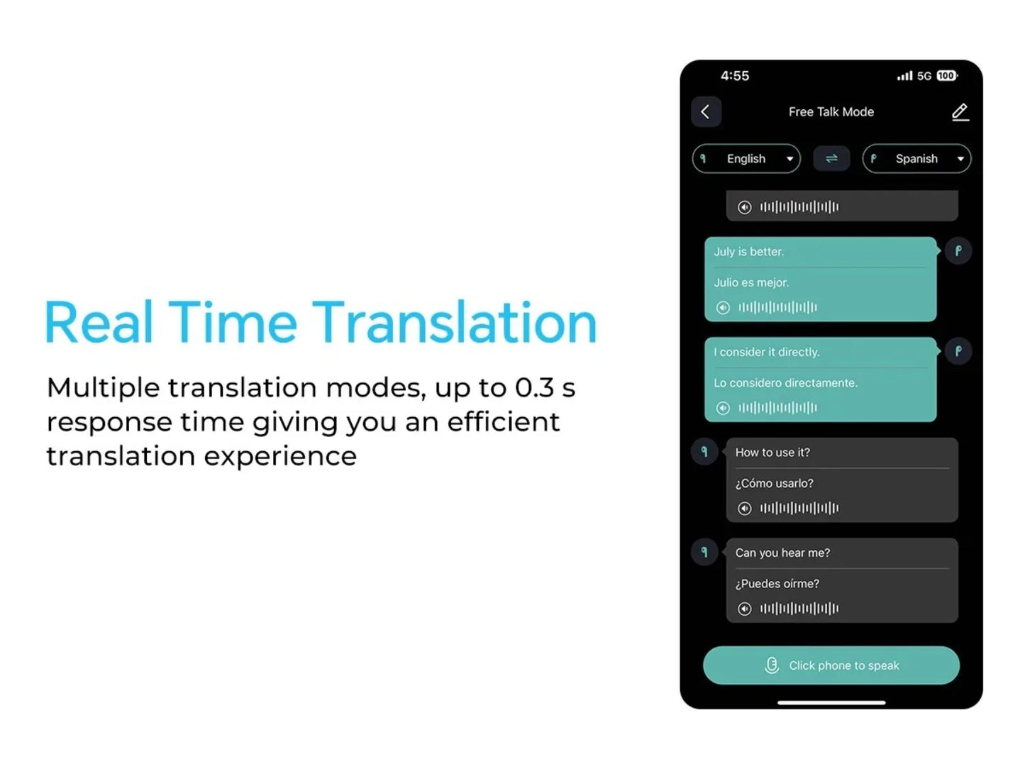 2026 Smart Translator Earbuds – 164 Languages, Bluetooth 5.4, Real-Time Voice Translation
