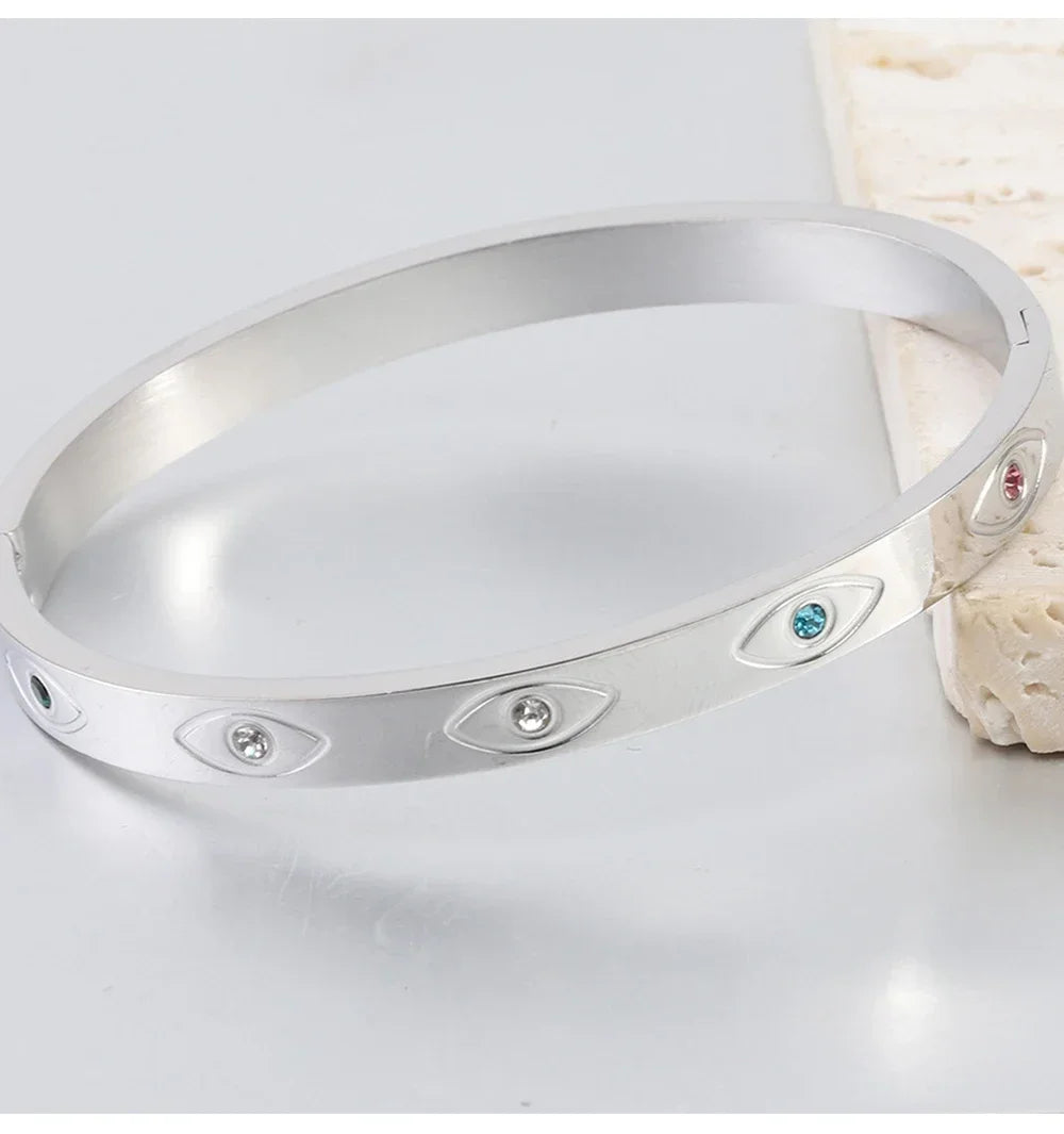 Stainless Steel Bracelet for Women Cuff Bracelets on Hand Couple Fashion Man Bangles Jewellery Accessories Gift