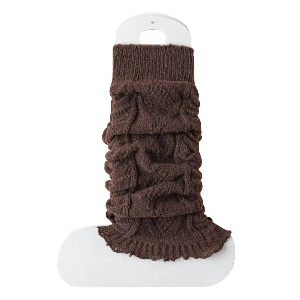 New Knitting Leg Warmers Cute Sweet Warm Foot Cover Boot Warmers Autumn Winter