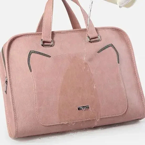 Pink Laptop Shoulder Bag Sleeve Handbag Waterproof MacBook Air Pro 13.3 14 15.6 16 Inch PC Case Travel Briefcase Shockproof