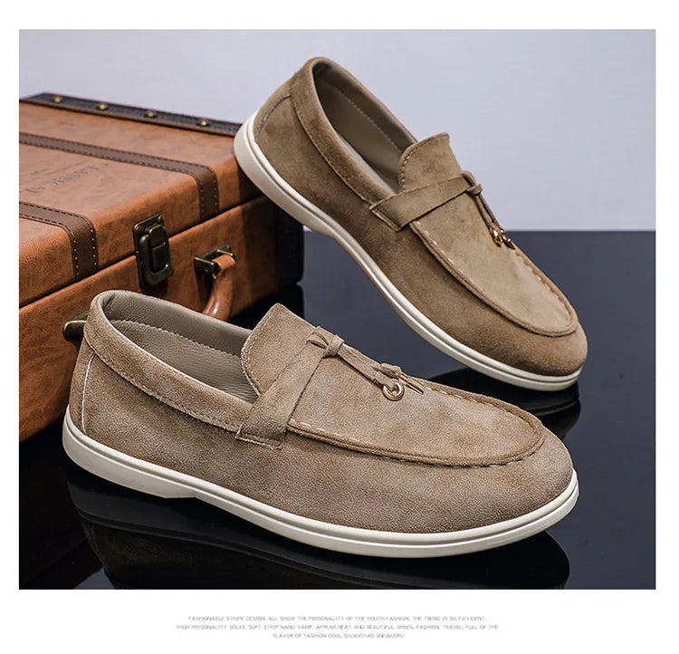2025 Classics Men's Slip on Loafers Lightweight Breathable Flats Non Slip Comfort Daily Casual Soft Sole Outdoor Walking Shoes