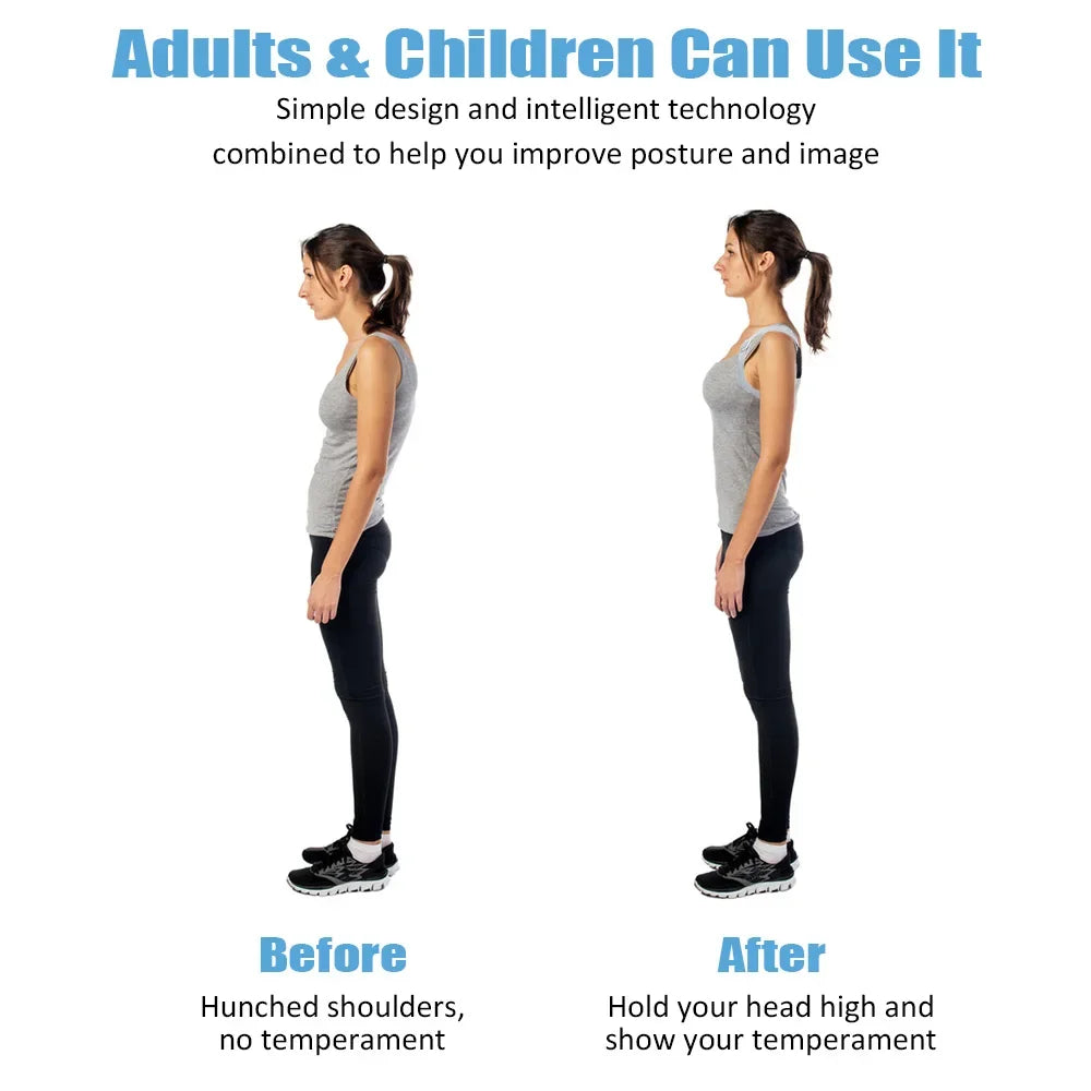 Smart Posture Corrector - Invisible Sensor Belt for Hunchback Reminder