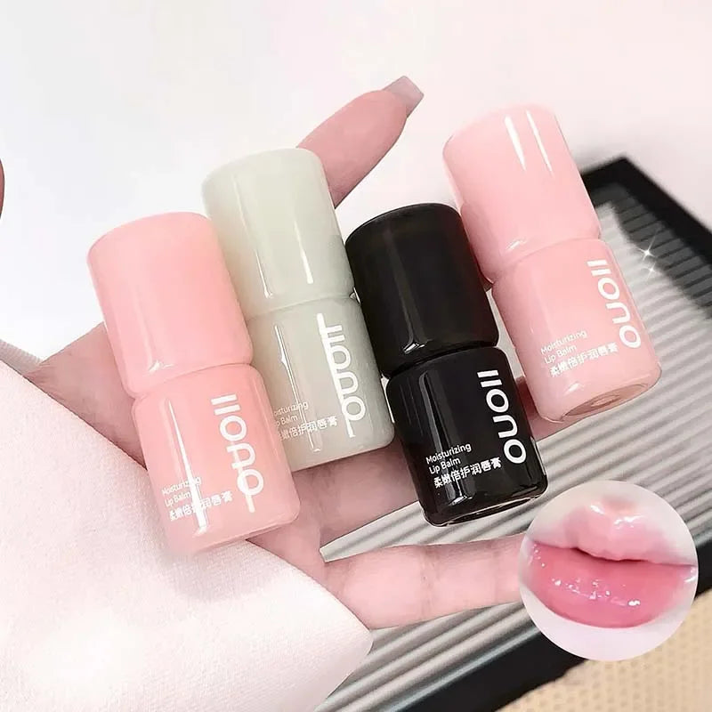 1Pc Peach Moisturizing Lip Balm Colorless Hydrating Lips Mask Stick Reduce Lip Lines Lip Care Transparent Change Color Lipstick