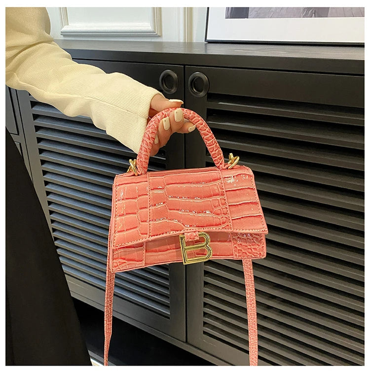 Fashionable Leather Handbag With Spacious Interior For Elegant Ladies By Famous Designer, Luxury Brand