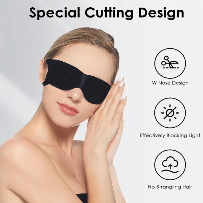 Sleep Eye Mask Light Blocking Portable Thin Eye Mask for Travel Sleeping Blindfold with Ear Hanging Strap Unisex Eye Patch