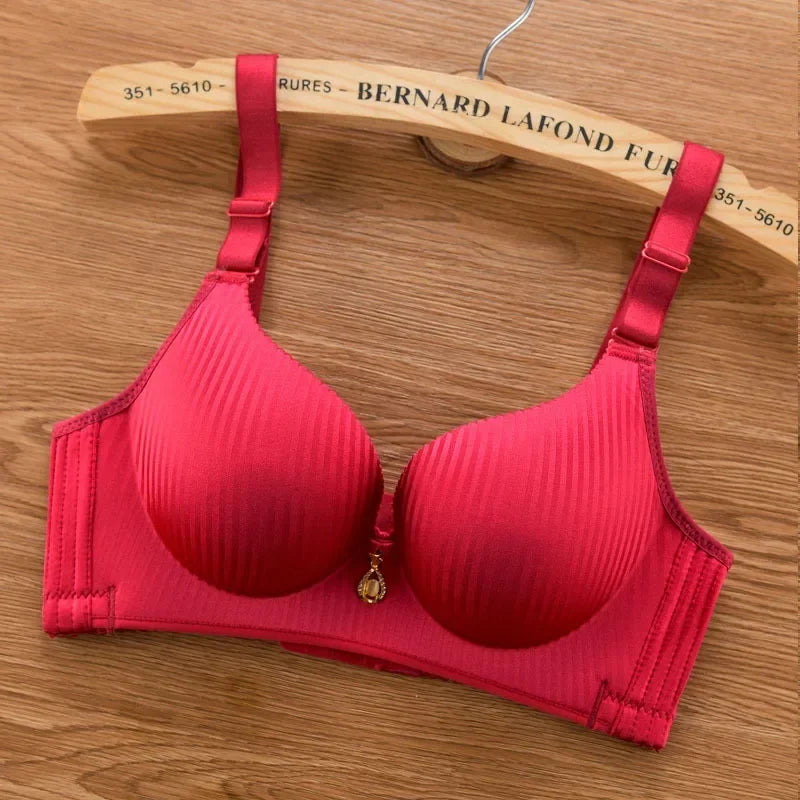 Wireless Push Up Bra 8cm Padded Bralette for Women Plus Size No Underwire Thickened Soft Cup Adjustable Straps Comfort Lingerie