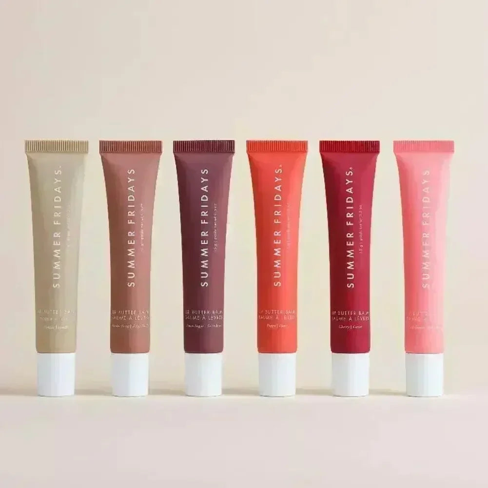 Iced Coffee Butter Lip Balm Moisturizing Transparent Lipstick Set Smooth Soft Tube Mirror Lip Gloss Lip Makeupv