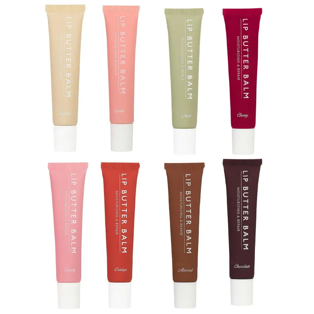 Crystal Lip Butter Balm - Moisturizing Jelly Oil Lipgloss with Brown Sugar Cherry Pink Tints