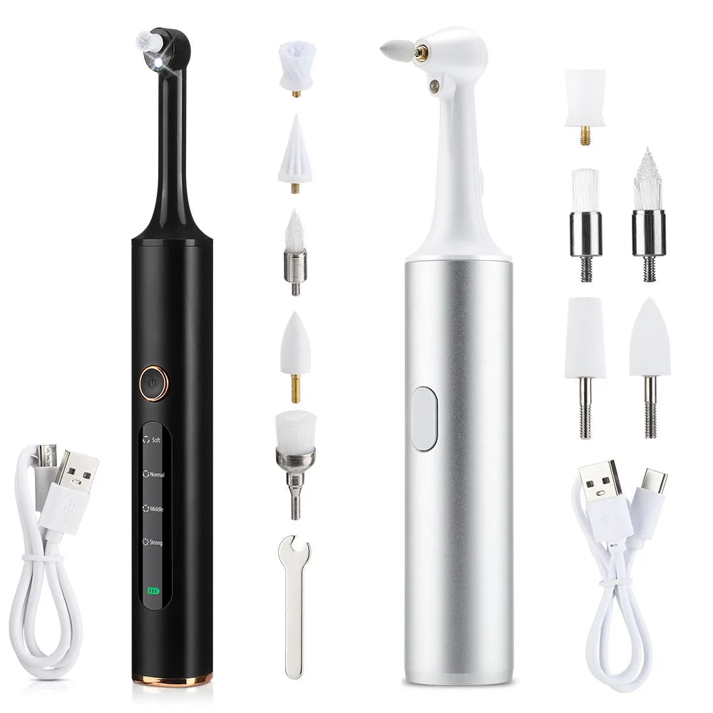 Electric Tooth Polisher - 4 Modes Dental Tartar Remover Plaque Stains Cleaning Teeth Whitening Tool