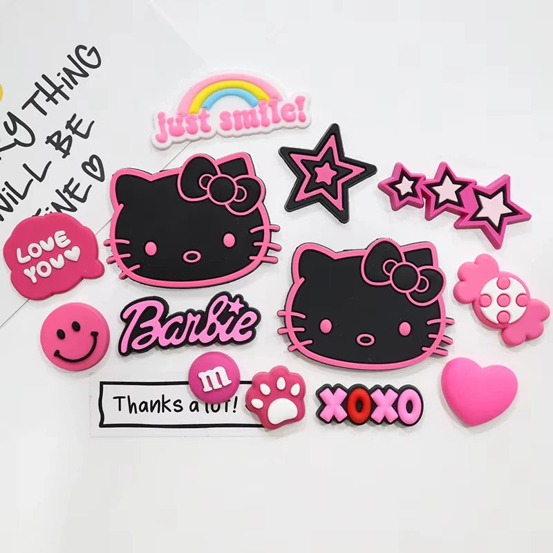 Hello Kitty Shoe Charms Set - #1 Worldwide Cute KT Cat Cartoon Jibbitz for Clogs