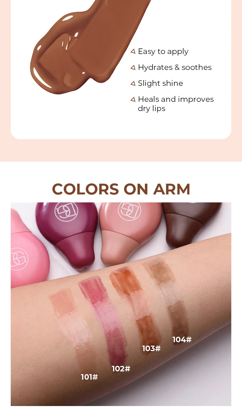 Buttery Creamy Lip Gloss – Long-Lasting Hydration, Mirror Shine, Ultra-Smooth Moisture