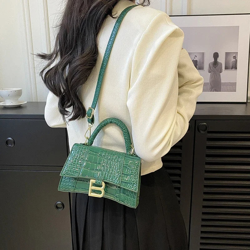 Fashionable Leather Handbag With Spacious Interior For Elegant Ladies By Famous Designer, Luxury Brand