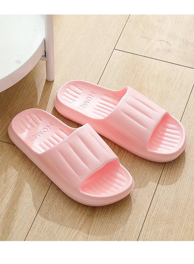 New Home Cloud Slippers Women Men Sandals Soft EVA Slides Beach Flip Flops Couples Bathroom Non-Slip CLOUD COMFORT