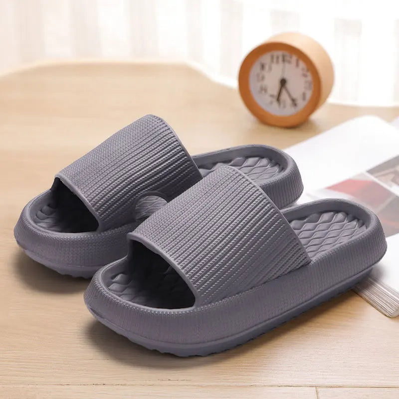 Unisex Thick Platform Cloud Slippers Soft Sole Pillow Slides Summer Beach Flip Flops Non Slip Bathroom Home CLOUD LUXURY